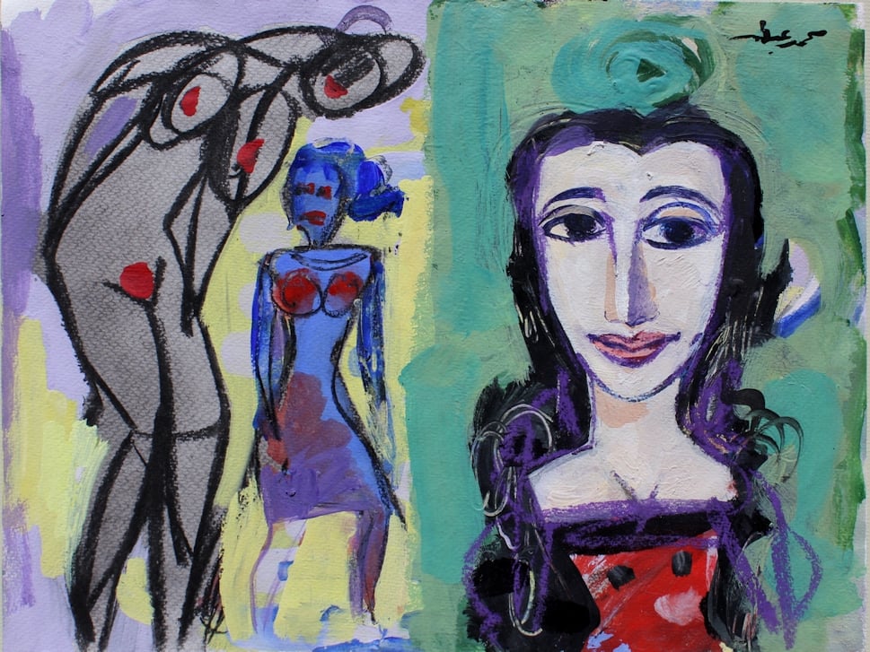 Three Woman - 12x16