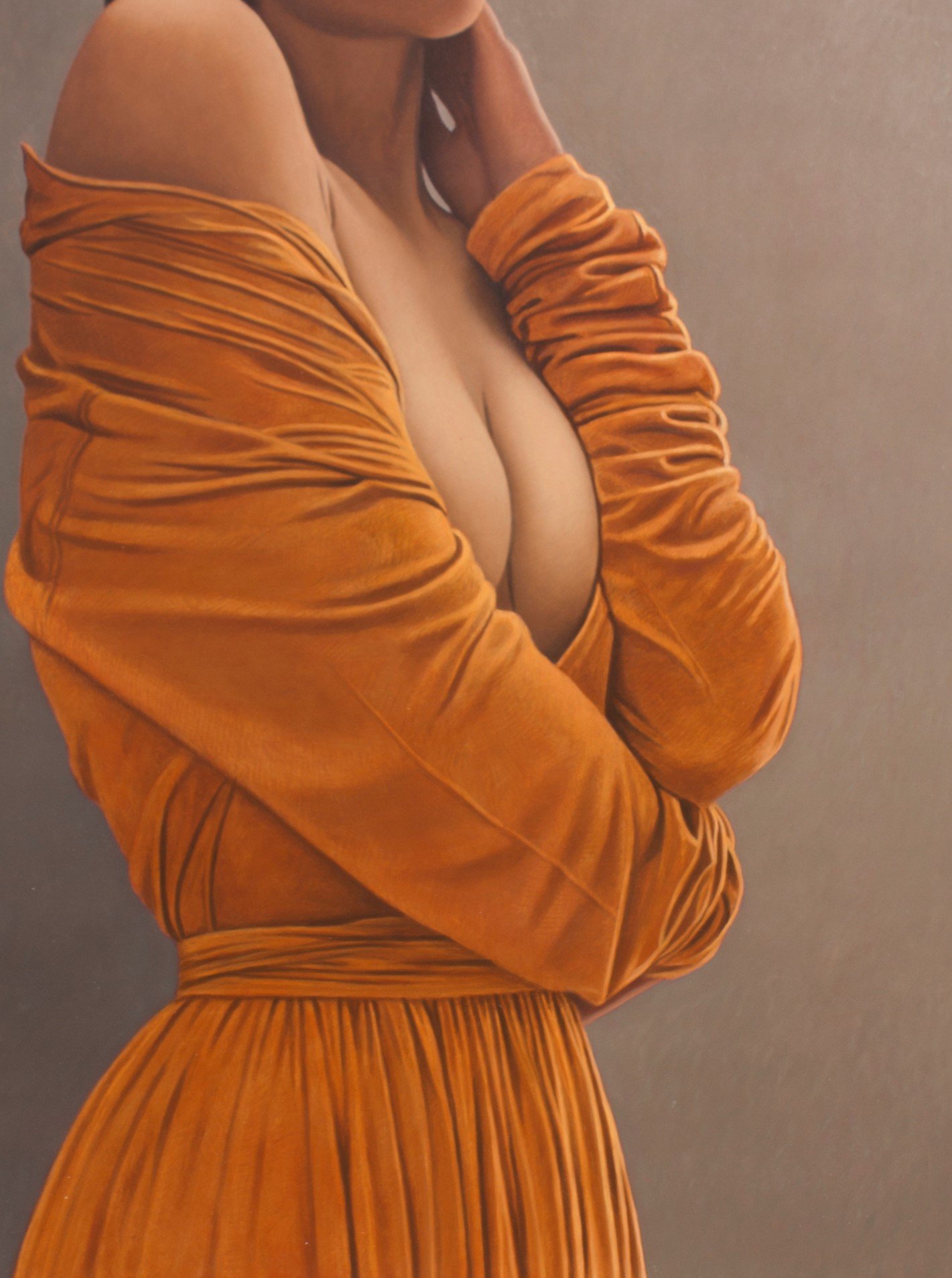 The Yellow Dress framed - 34x29.75 