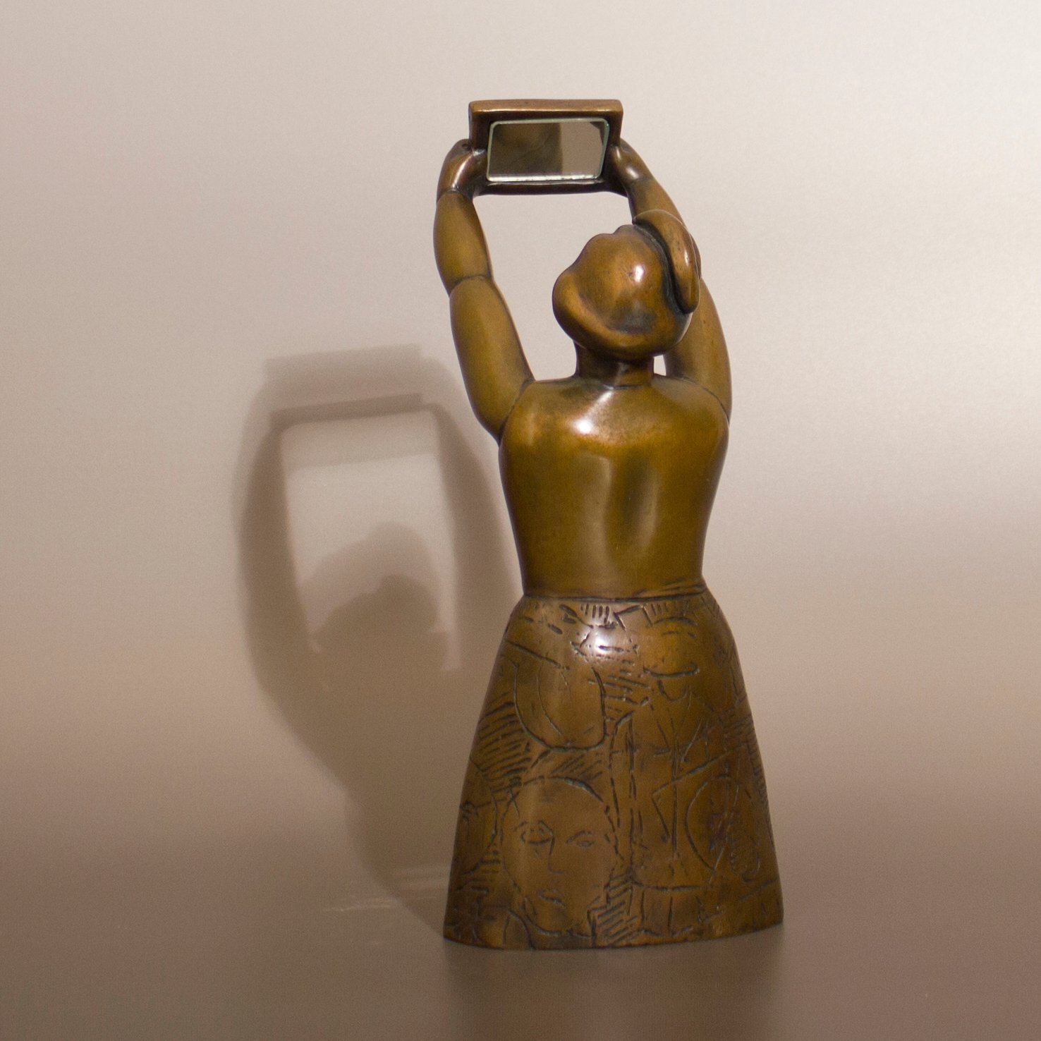 Neuenhausen_Woman Looking in Mirror - Skirt 10x4x4