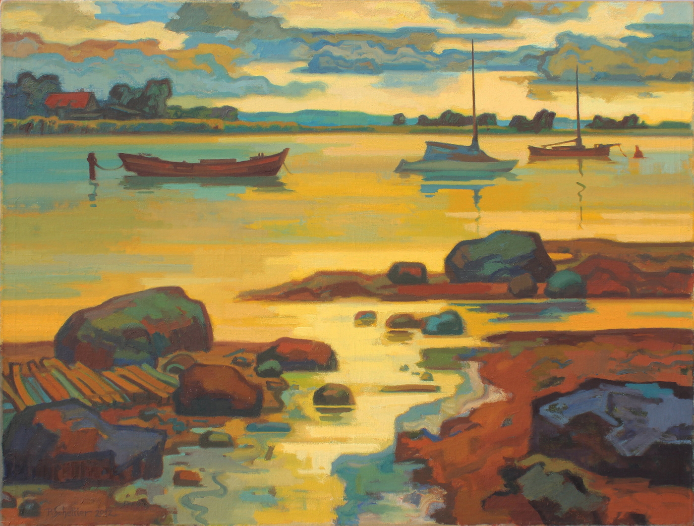 Schettler - Boats in the Bay II